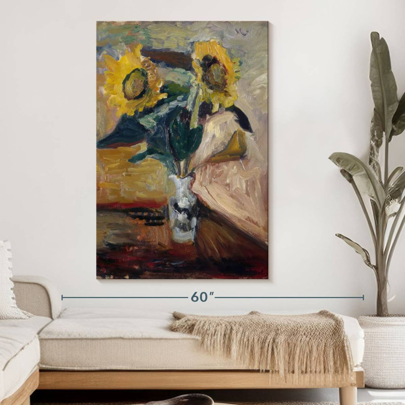 Vase de tournesols 1898-99, H 51 po x l 34 po