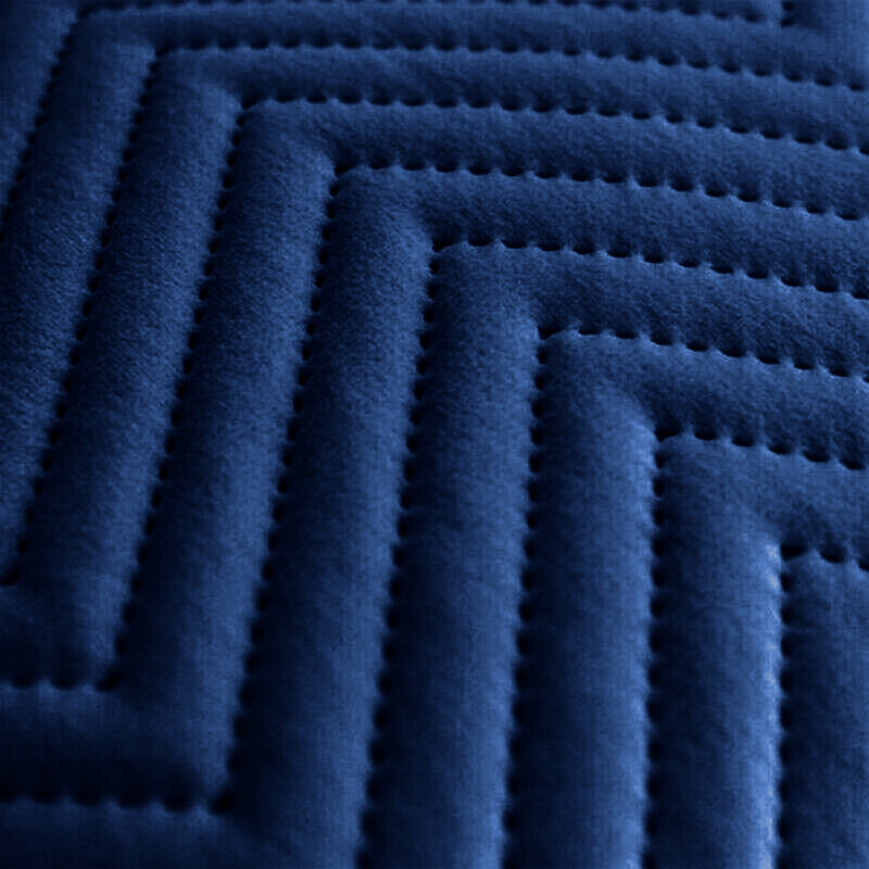 Embossed Velvet Cushion Cover (Pack of 2), Navy