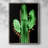 Neon Cactus Framed Print - Solid Wood-1493981608