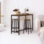 Rustic Industrial Bar Stools with Metal Frame Kitchen Furniture Chair Dining-693396285