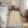 Floral Bordered Machine Washable Rug with Non-Slip Backing Non-Shedding Foldable Soft Low Pile Indoor Carpet