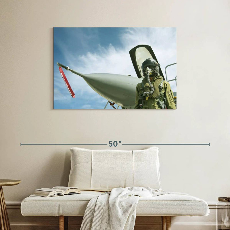 Lelar USAF Fighter Pilot, 26" H x 39" W
