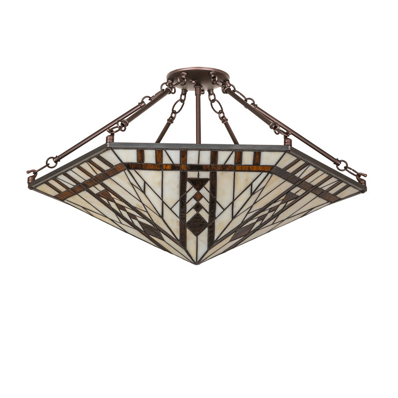 3 - Light Semi Flush Mount