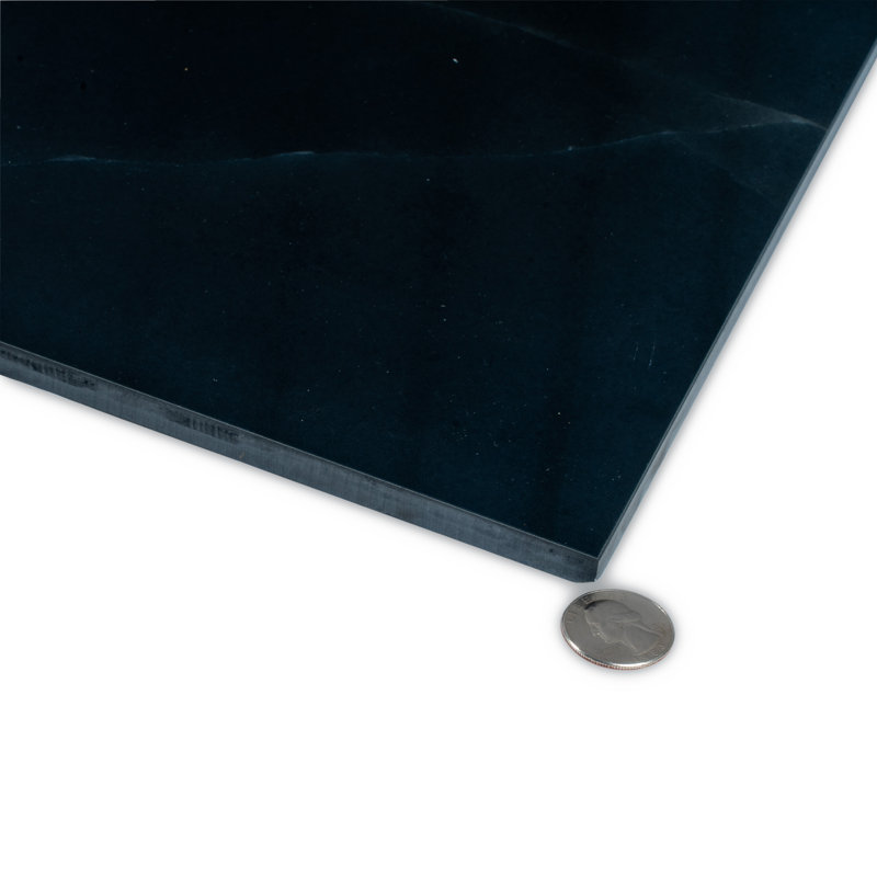 Splendor 24'' W x 48'' L Porcelain Singular Tile, Black