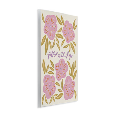 Florals Filled With Hope Wall Plaque Art, design by Amanda Houston