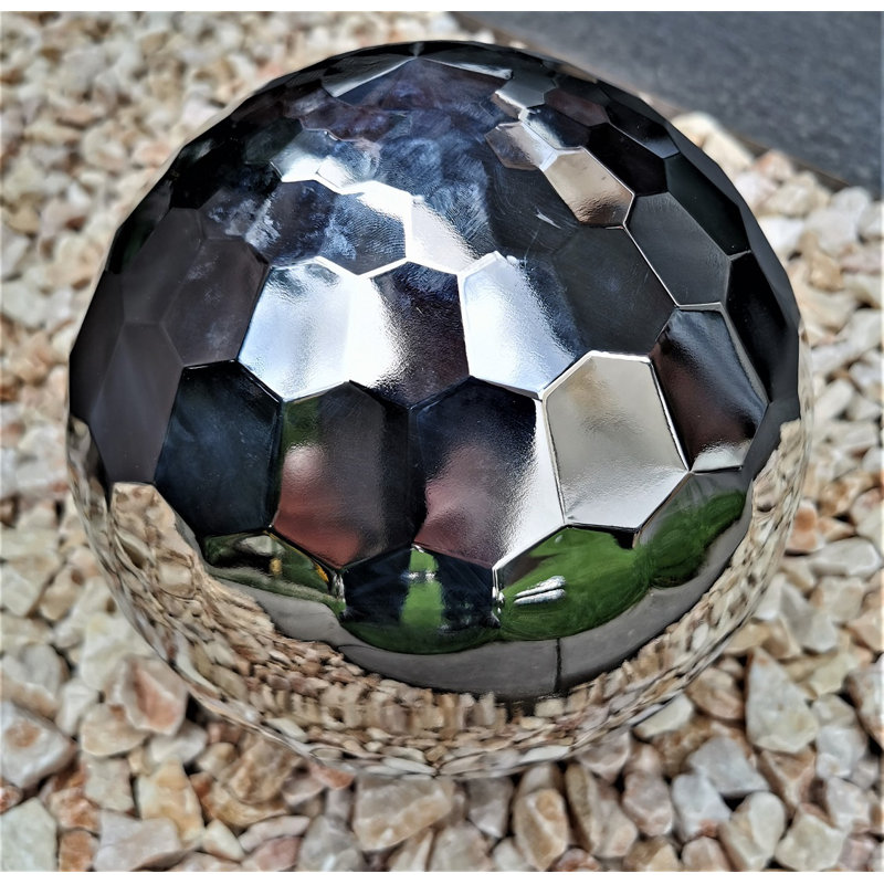 Charisa Stainless Steel Gazing Ball, 20cm H x 20cm W x 20cm D, 1