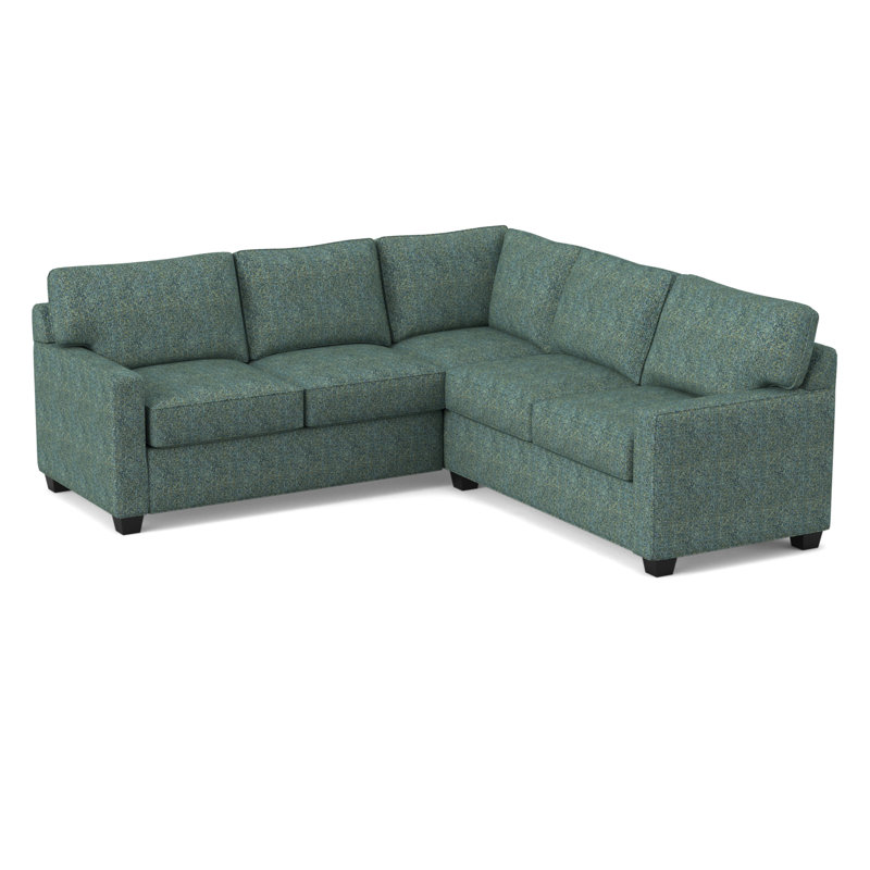Brooks 90" Wide Symmetrical Corner Sectional, Connelly Peacock