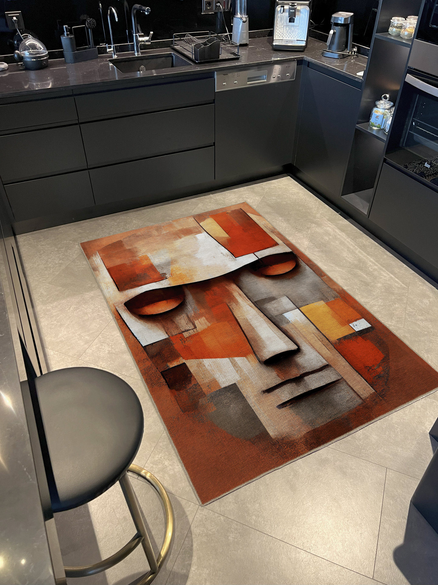 Orren Ellis Multi-Colored Surrealist Themed Ethnic Male Portrait ...