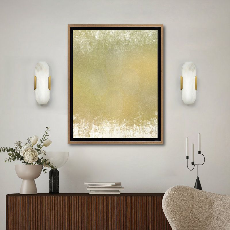 Toulouse Aluminum LED Flush Mounted Sconce, Aged Brass, 18" H x 6.38" W x 4" D