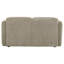 Causeuse à accoudoirs arrondis en tissu Hemington brun-122491407