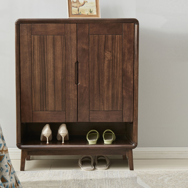 Armoire à chaussures en noyer noir