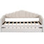 Lit de jour simple avec lit gigogne et canapé-lit beige-397599475