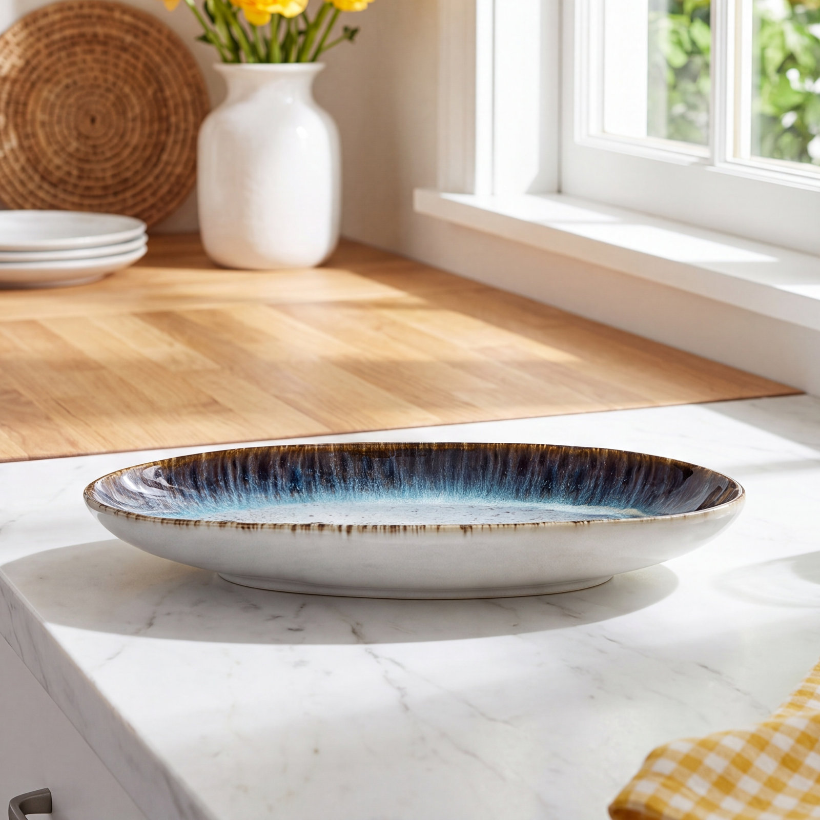 Champlain Oval Platter, 1" H x  17" W x 11" L