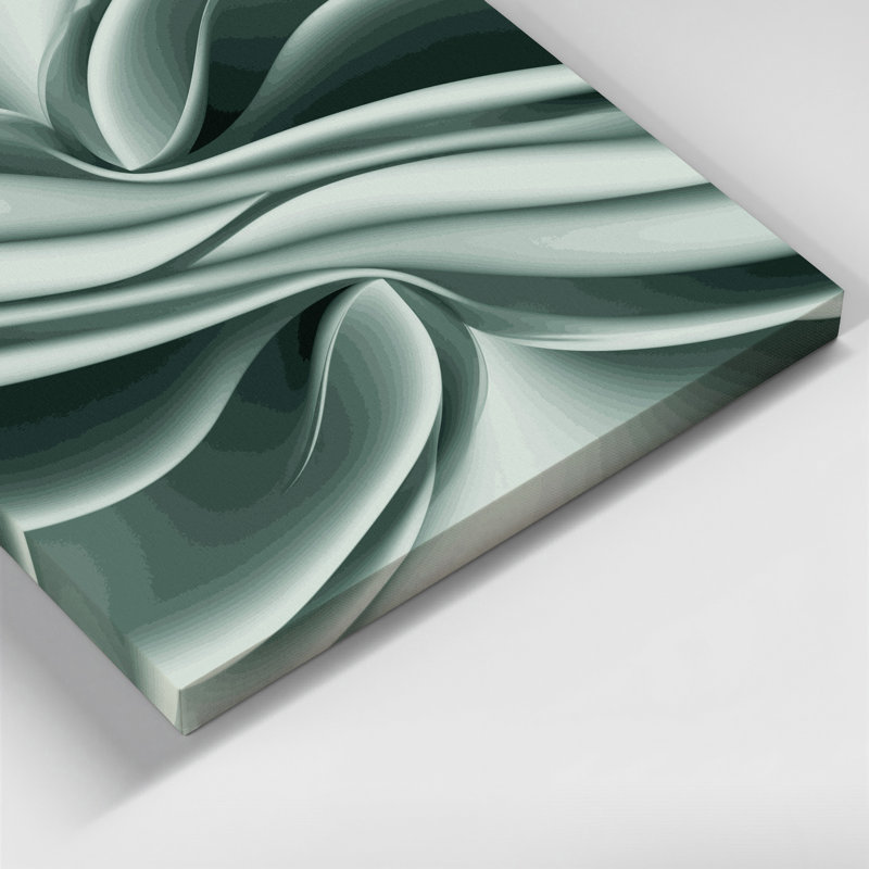 «Gradient Abstract 18 Green», art mural sur toile, H 12 po x l 18 po