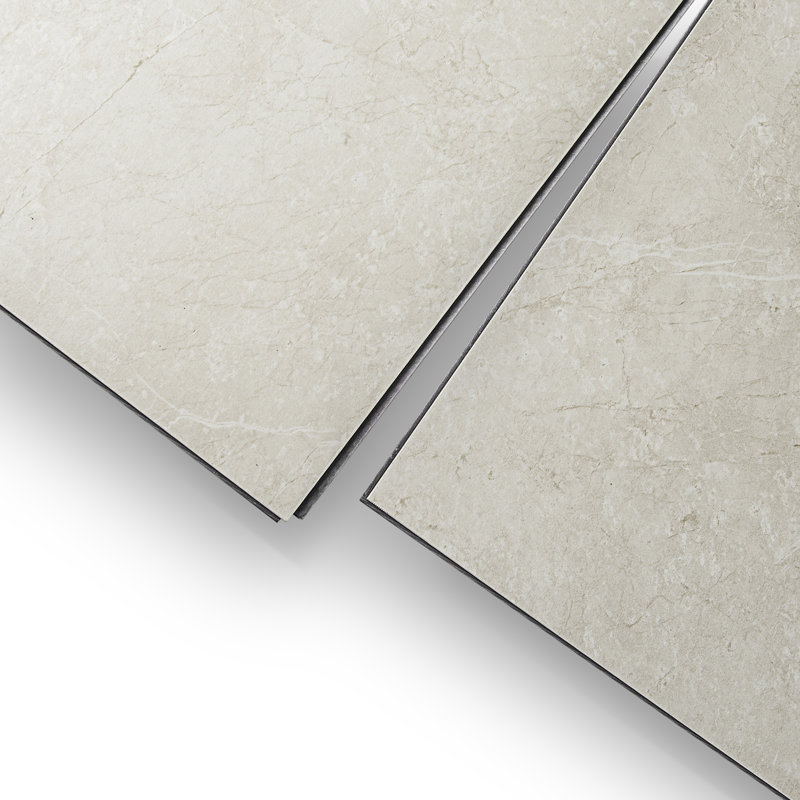 24" L x 12" H Tounge & Groove Grout-Free Shower Wall Tiles, Marble Beige