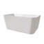 Baignoire autoportante blanche rectangulaire en acrylique 55 po