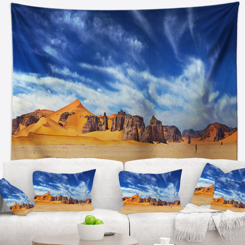 Photographie sahara panorama tapisserie, H 32 po x l 39 po