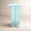 Vinci Large End Table In Iridescent Glass-998832104