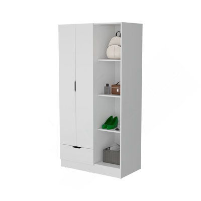 Armoire 2 portes avec compartiment ouvert Cimarron