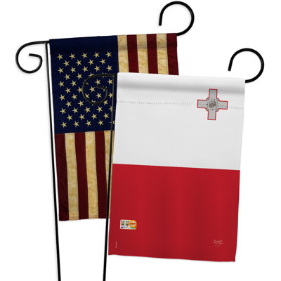Double Sided 18.5'' H x 13'' W Polyester Garden Flag