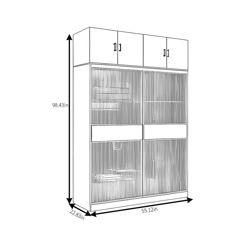 Hedberg, 98" H x 55" W x 23" D