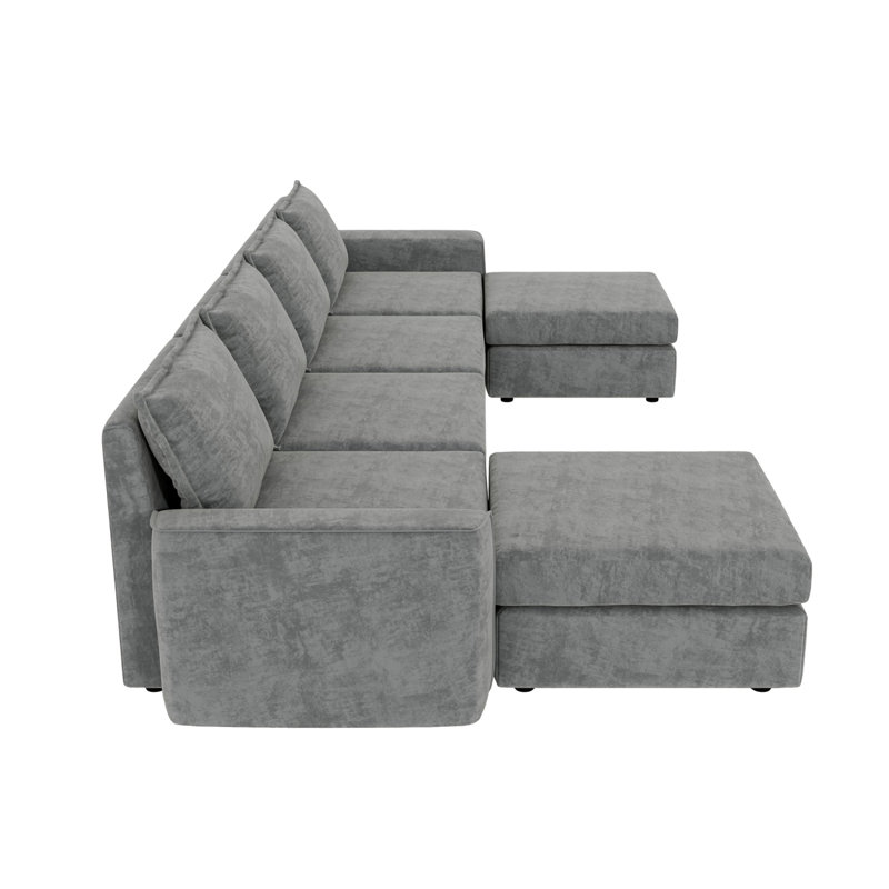Canapé-lit modulaire en chenille moderne modulaire en chenille