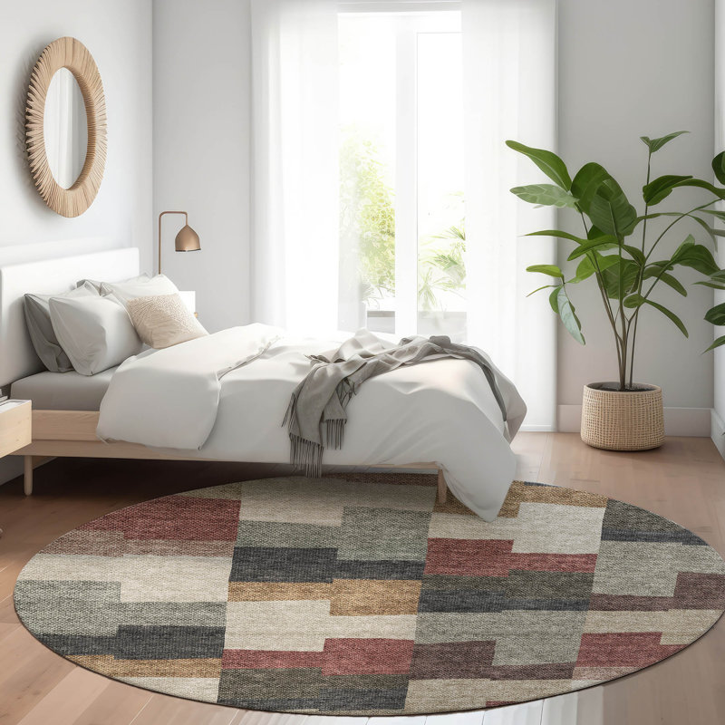  Melania Area Rug, Round 8'