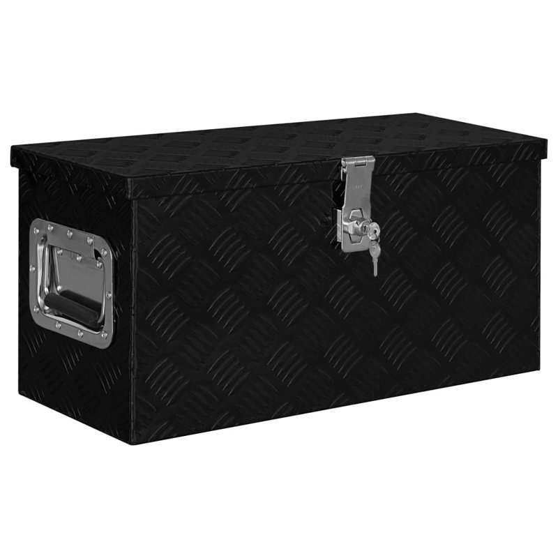 Williston Forge Decorative Bin, 80cm H x 30cm W x 35cm D, Black