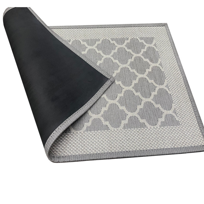 Tapis de porte polyvalent en caoutchouc robuste antidérapant toutes saisons, Gris