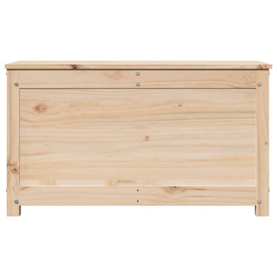 vidaXL Storage Box Tool Chest Blanket Organizer Case Trunk Solid Wood Pine by VidaXL