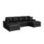 Sofa de coin Mountster avec deux poufs-991983601