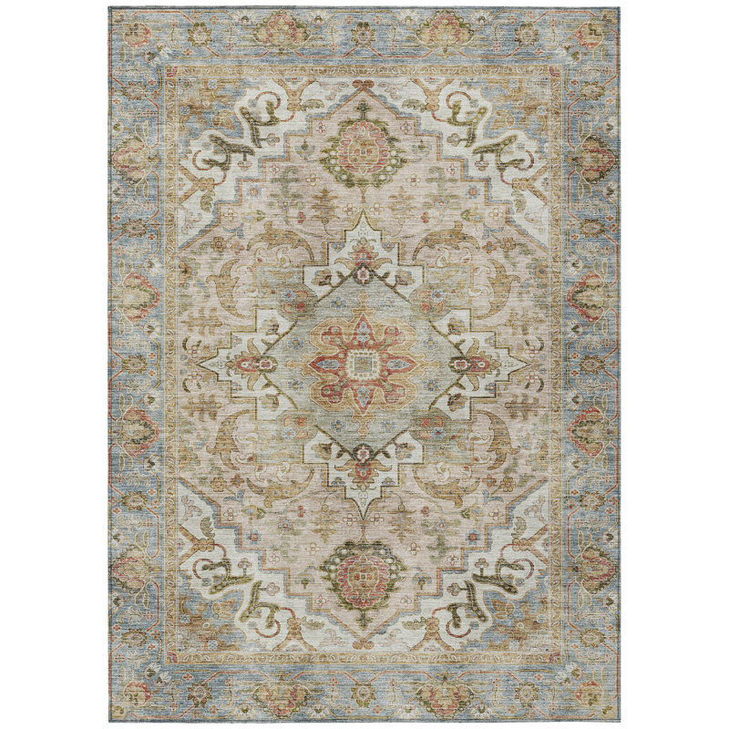 Machine Washable Indoor/Outdoor Oden ACN2163 Global Rug, Rectangle 2'6" x 3'10"