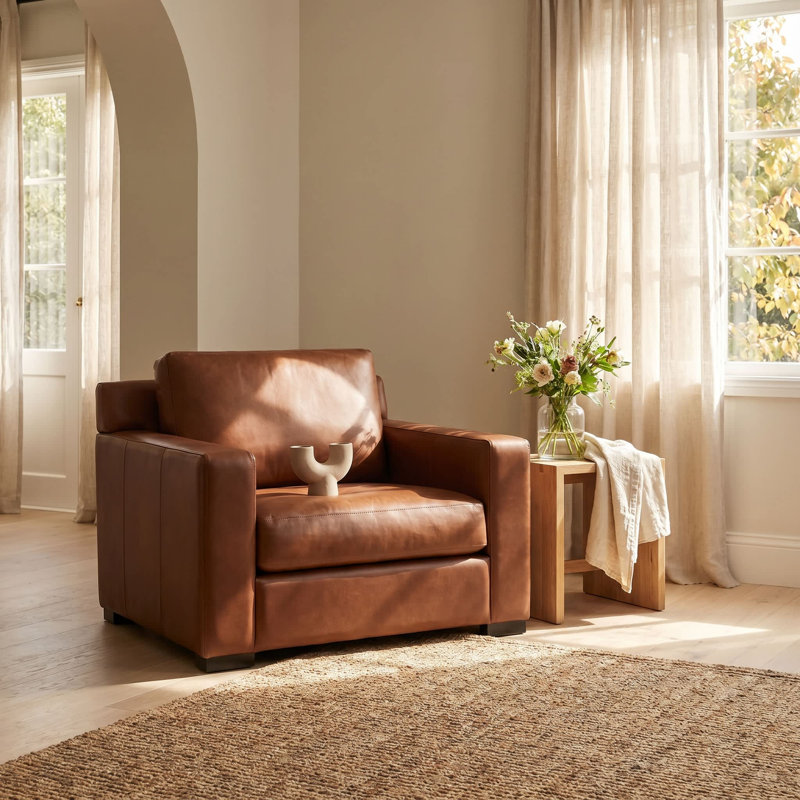 Fauteuil en cuir