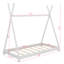 Lit plateforme simple avec structure triangulaire