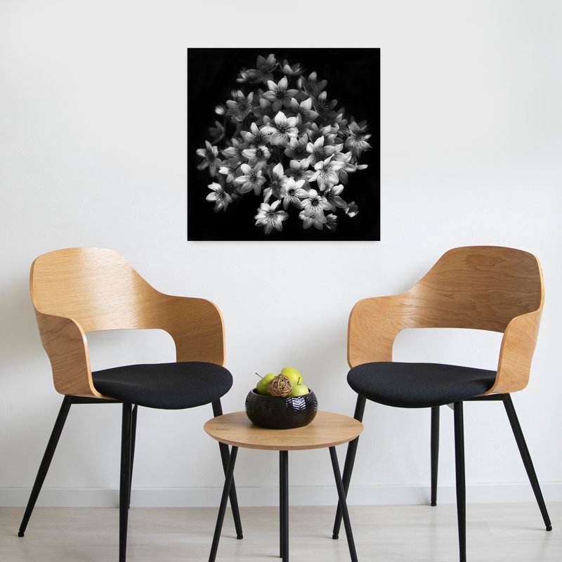 «Graceful Floral Cluster», art dramatique délicat, plante naturelle, H 24 po x l 24 po