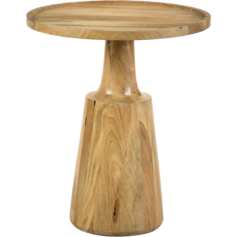 Table d'appoint en bois Mango, Brun