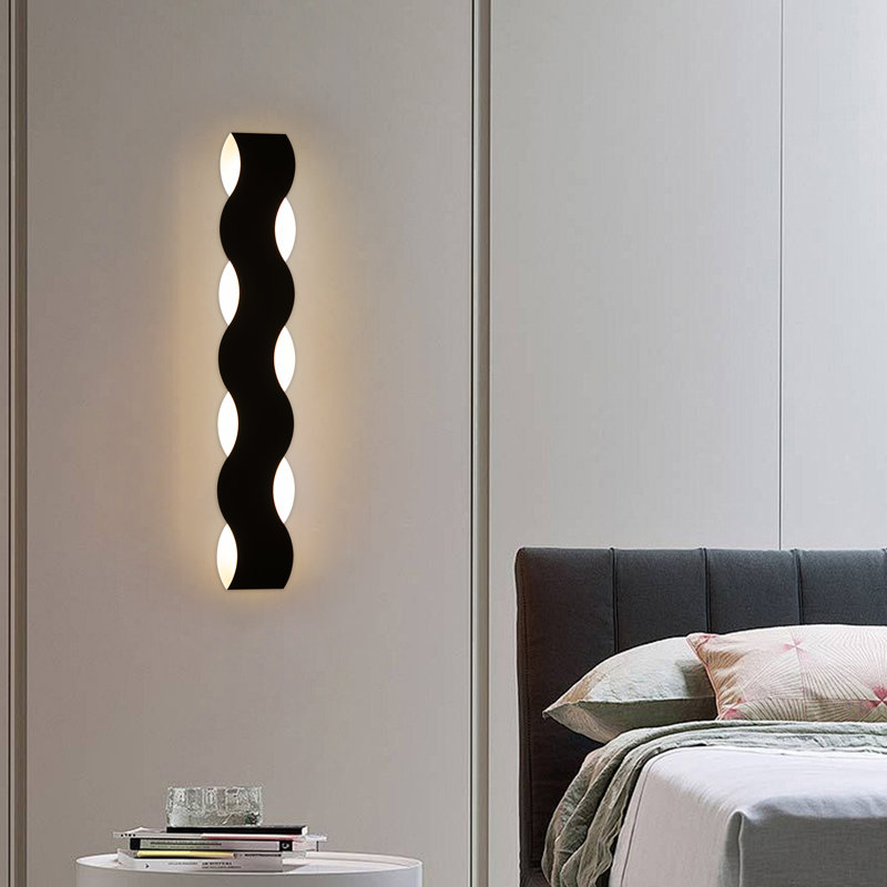 23.6-Inch Modern Warm-Tone Wired Wall Sconce, 23.6" H x 3.93" W x 1.77" D