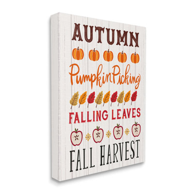Automne, liste des activités, citrouilles rustiques, feuilles de pommes, estampe numérique encadrée noire par Sharon Lee