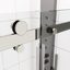 Porte de douche coulissante - Salle de bain ignifuge en verre trempé 5/16 po avec joint étanche-120996407