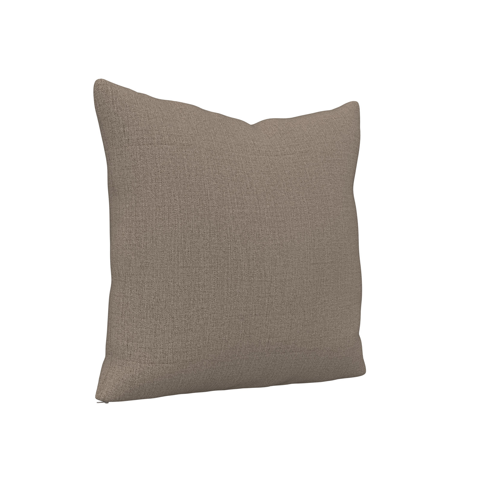 Indoor/Outdoor Throw Pillow, Square 16", Cast Shale Sunbrella® Plainweave