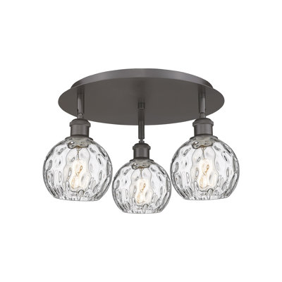 Ambrosane Glass Flush Mount