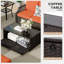 Ensemble de meubles de patio 7 pièces, ensemble de conversation en osier avec chaises pivotantes, 2 repose-pieds, table basse avec rangement-111338225