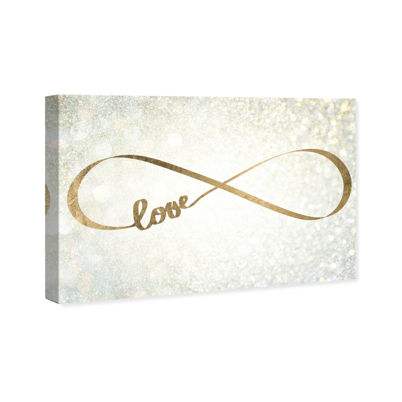 Citations et dictons «Sparkle Love» - impression, H 30 po x l 45 po, Toile tendue