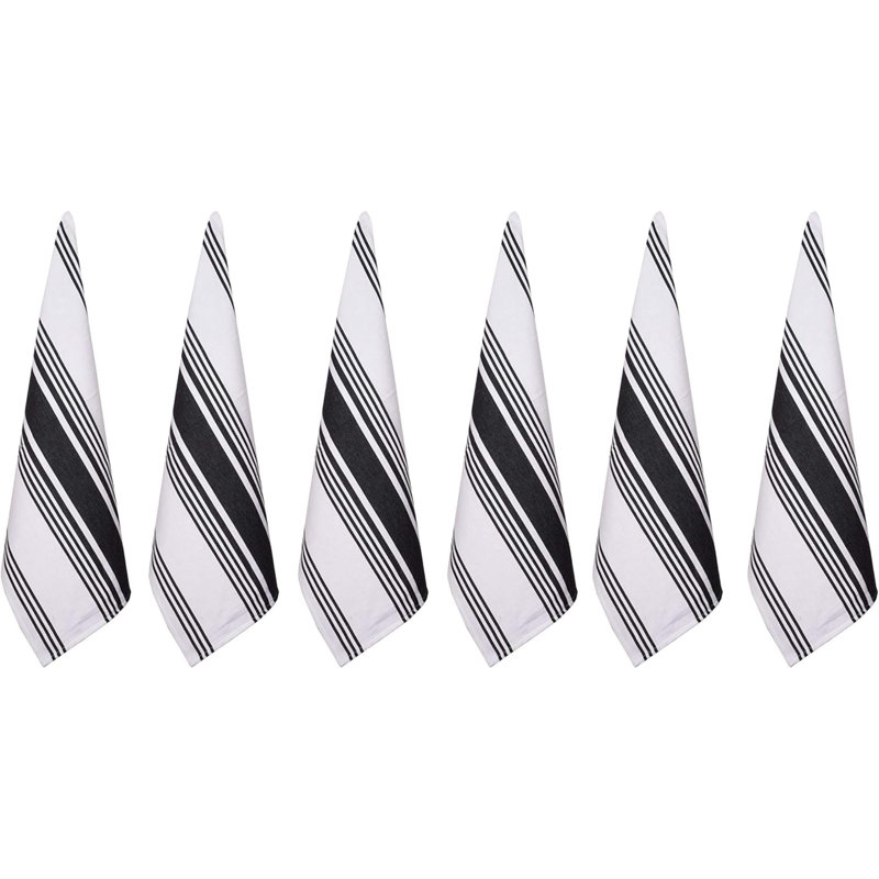 Linges de cuisine 100% coton, paquet de 6 linges à vaisselle à séchage rapide de qualité supérieure très absorbants pour la cuisine
