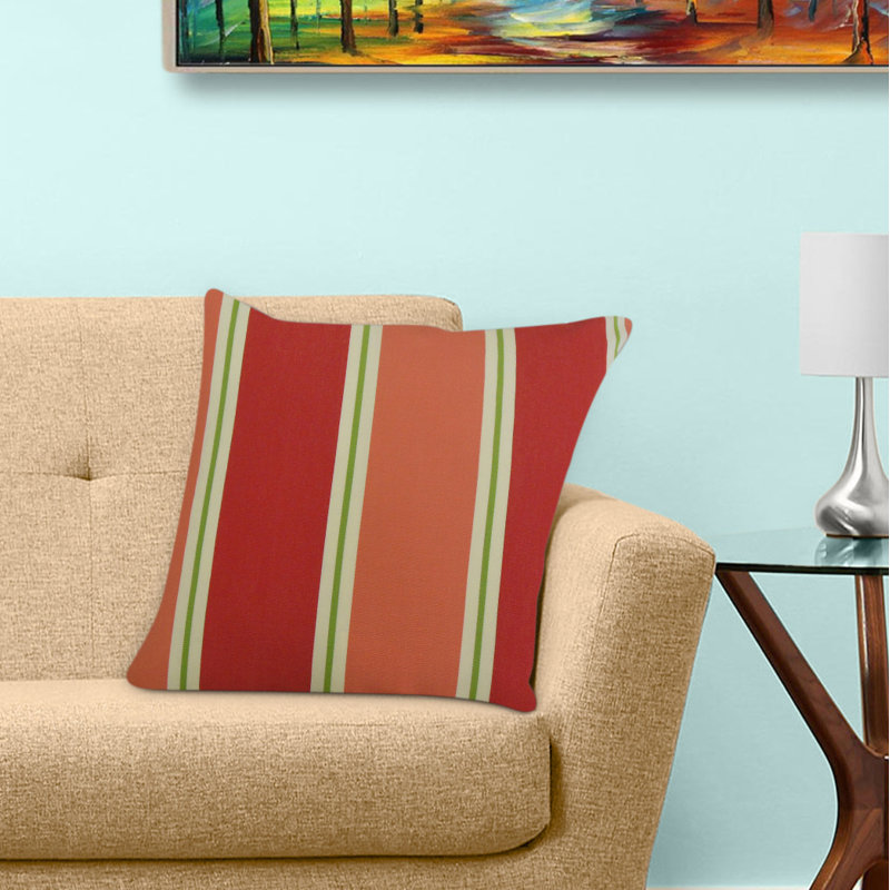 Coussin Quiqui, 20 po x 20 po, Coussin décoratif, Rouge