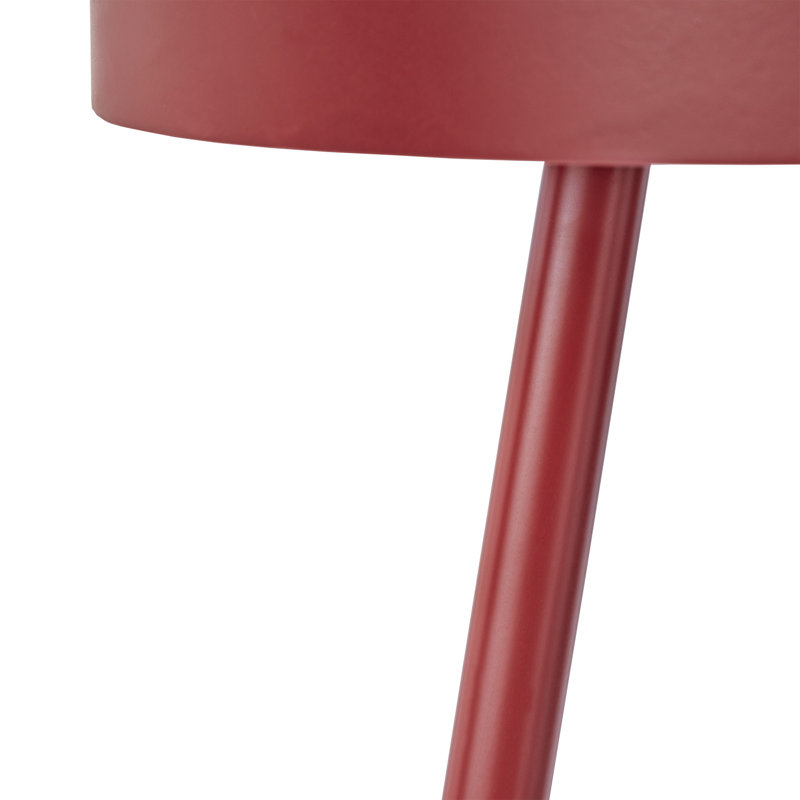 Acevedo Tray Top End Table, Samba Red