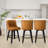 Hokku Designs & Makiba 360° Swivel Counter Height Bar Stool - CertiPUR-US Foam, Solid Wood Frame, Linen Upholstery-718174143-717743517