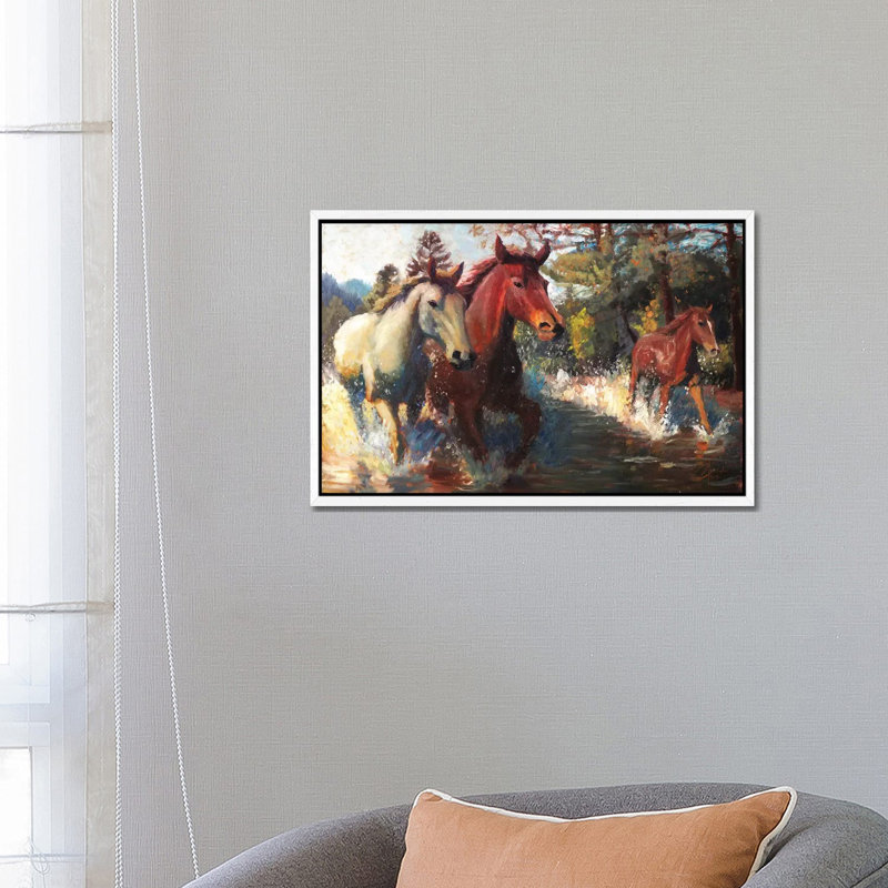 Trifecta by Christopher Clark - Floater Frame Gallery-Wrapped Canvas Giclée on Canvas, 66.04 cm H x 45.72 cm W