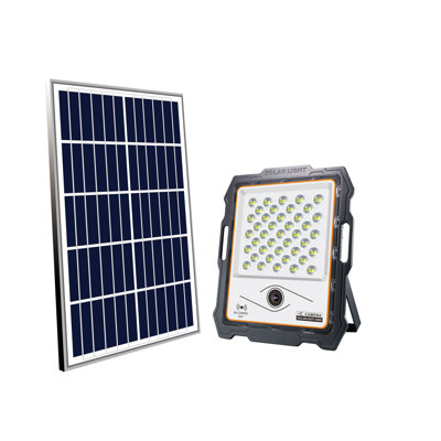 Smart 1 - Head LED Solar Powered Dusk to Dawn Outdoor Security Flood Light with Motion Sensor and Timer