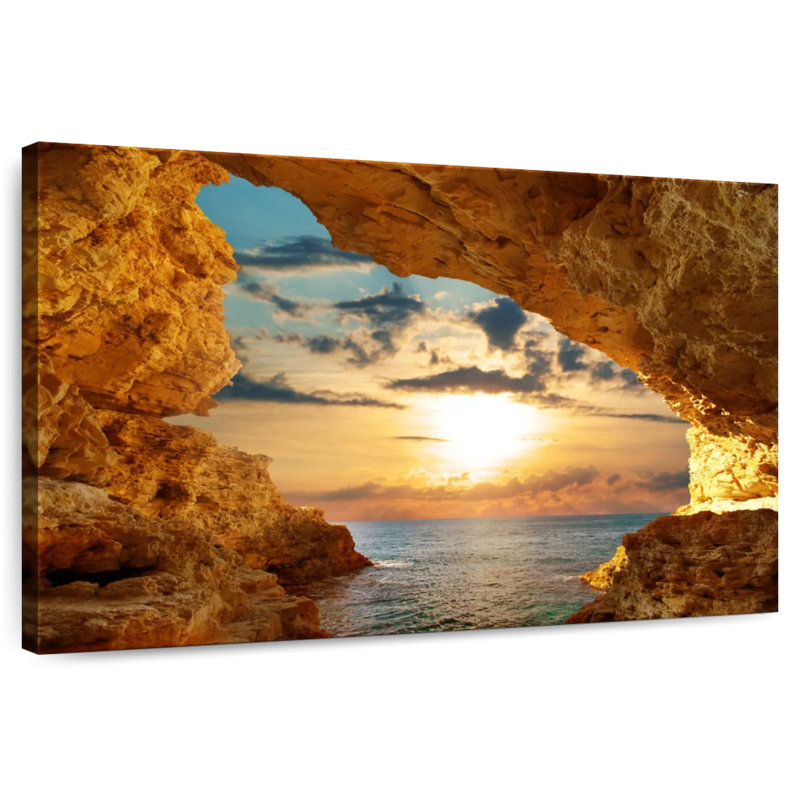 Lever de soleil sur la plage d'Alvord, H 16 po x l 24 po